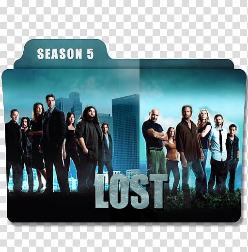Lost Serie Folders, LOST SEASON  FOLDER icon transparent background PNG clipart