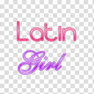 Latin Girl, hot-pink latin girl text transparent background PNG clipart