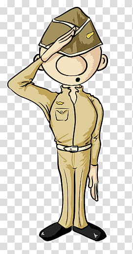 soldier, man standing and making salute posture transparent background PNG clipart