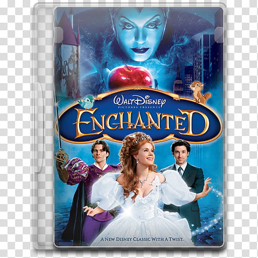 Movie Icon Mega , Enchanted, Enchanted DVD case transparent background PNG clipart