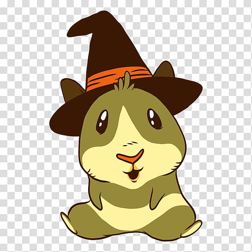 Halloween Witch Hat, Guinea Pig, Cartoon, Animal, Halloween , Pet, Headgear, Costume Hat transparent background PNG clipart