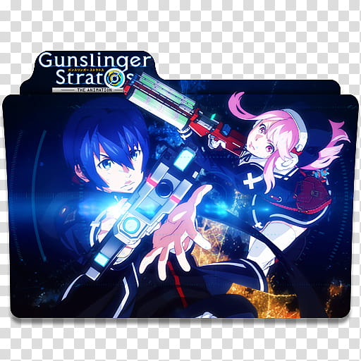 Anime Icon , Gunslinger Stratos, Gunslinger Stratos folder icon transparent background PNG clipart