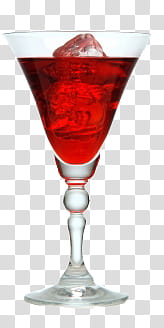 Drink It up Objects, clear footed glass with red liquor transparent background PNG clipart