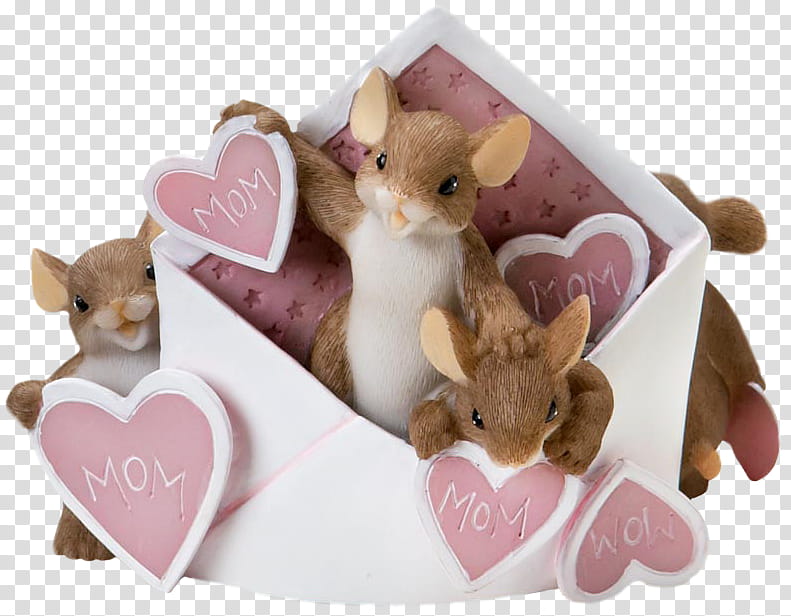mice and heart decorated envelope home decor transparent background PNG clipart