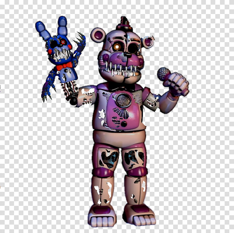 nightmare funtime freddy and bonbon transparent background png clipart hiclipart nightmare funtime freddy and bonbon