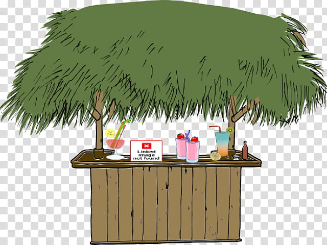 Palm Tree Drawing, Tiki Culture, Tiki Bar, Grass, Woody Plant, Flowerpot, Arecales, Table transparent background PNG clipart