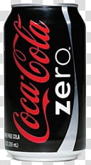 Coca-Cola Zero can transparent background PNG clipart