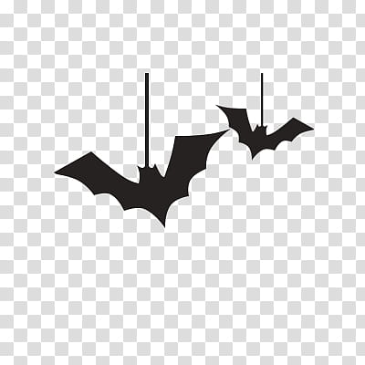 Recursos Halloween, two black bat transparent background PNG clipart