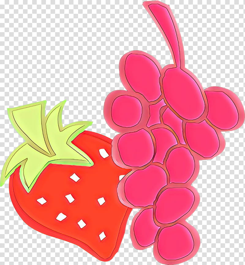 Strawberry, Cartoon, Pink, Fruit, Plant, Grape, Vitis, Strawberries transparent background PNG clipart