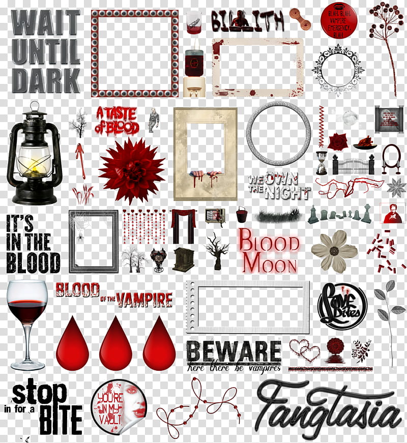 True Blood Vampire Word Art Clear Cut , black kerosene lantern collage transparent background PNG clipart