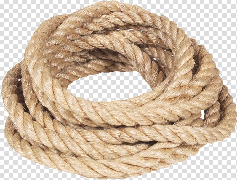 Brown rope , Rope Hemp, Floating rope transparent background PNG