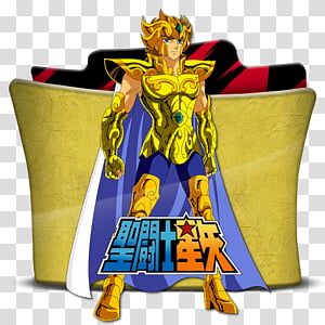 Anime Icon , Saint Seiya,Ougon Tamashii soul of gold-, Saint Seiya folder  transparent background PNG clipart