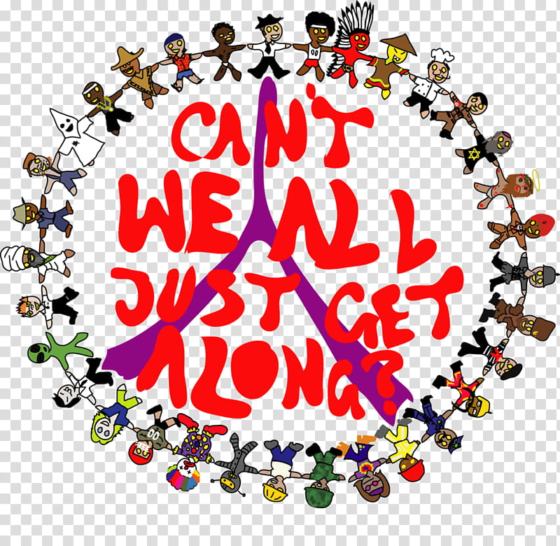 Can&#;t We All Just Get Along? transparent background PNG clipart