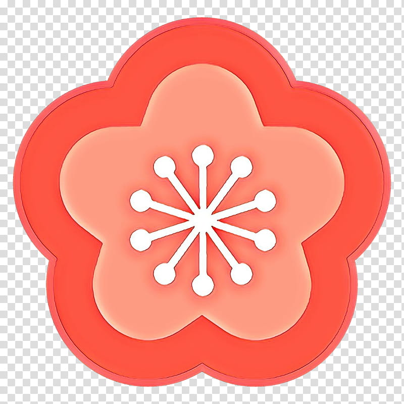 red and white flower illustration, pink petal heart plant peach transparent background PNG clipart