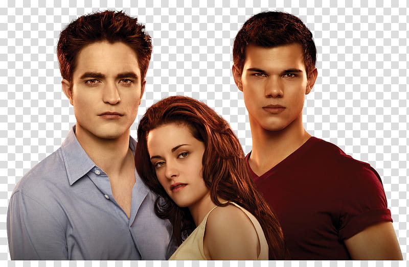 Twilight, Robert Patinson, Kristen Stewart and Taylor Lautner transparent background PNG clipart
