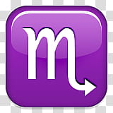 purple and white m logo transparent background PNG clipart