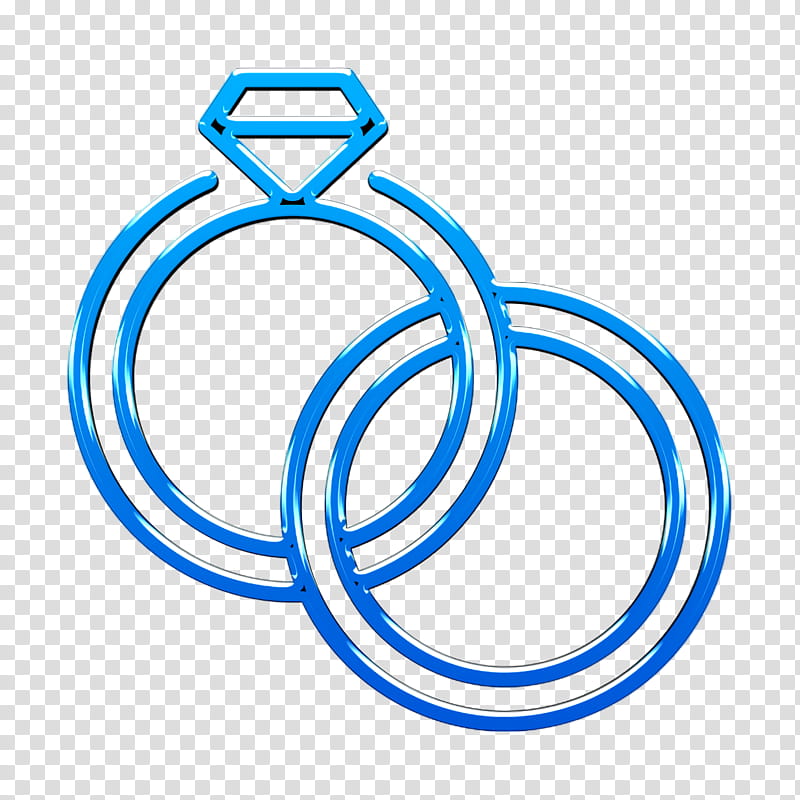 Rings icon Wedding icon Diamond icon, Turquoise, Line, Circle transparent background PNG clipart