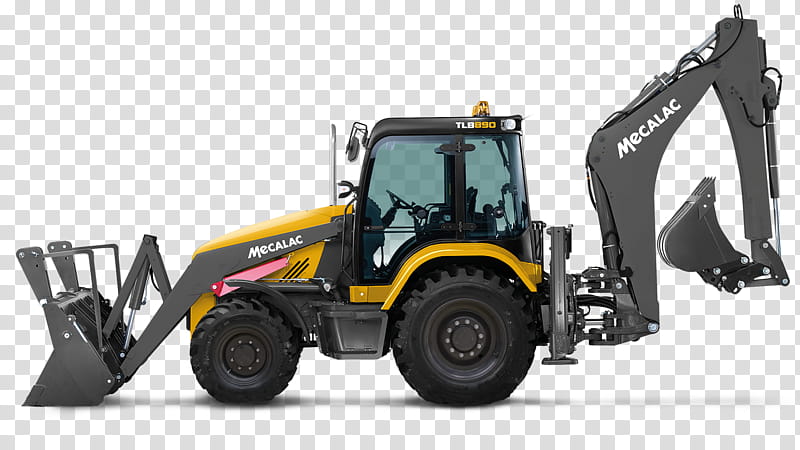 Backhoe Loader Vehicle, Heavy Machinery, Construction, Terex, Doosan, Bobcat Company, New Holland Agriculture, Manufacturing transparent background PNG clipart