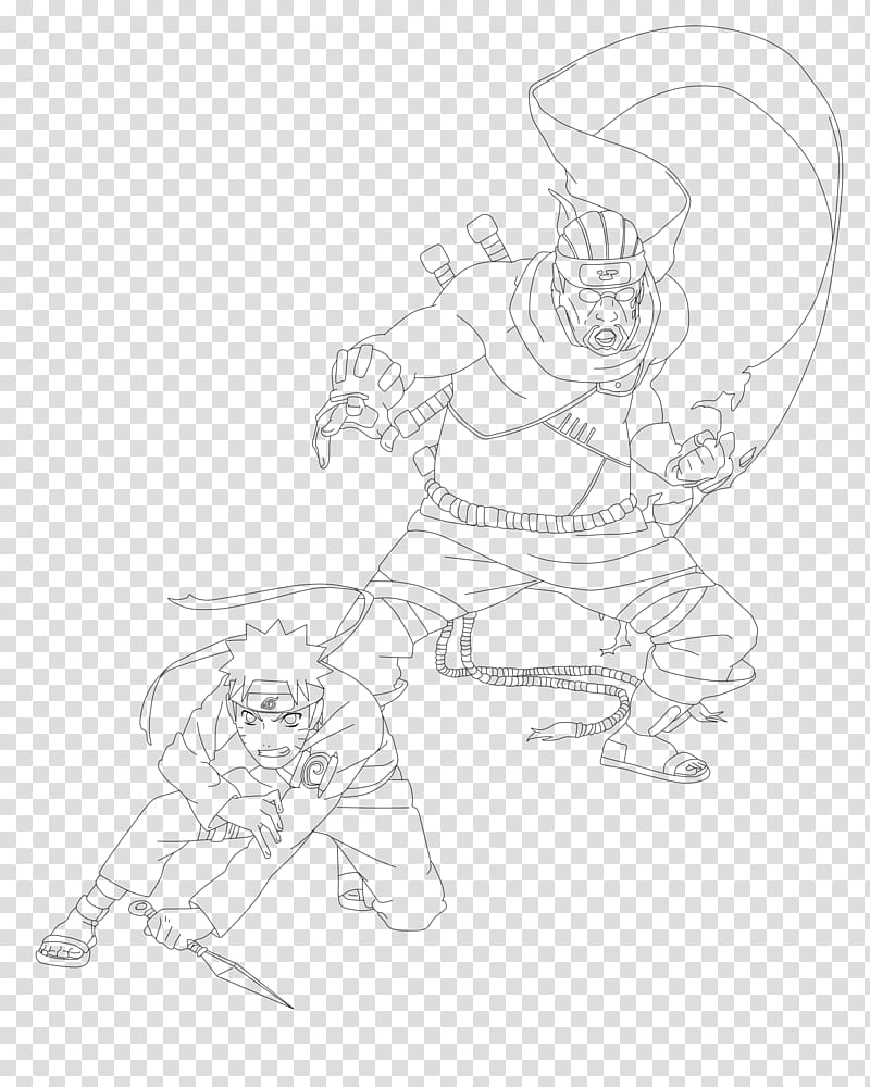 Naruto and Killer Bee, Naruto comic transparent background PNG clipart