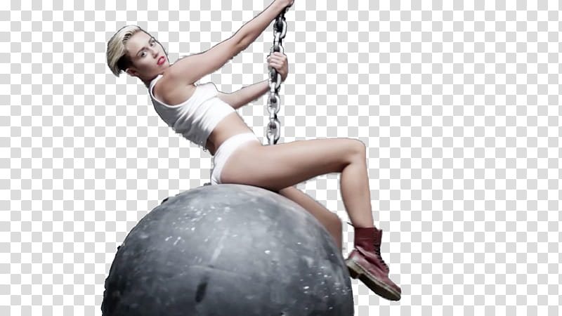 Miley Cyrus wrecking ball ,  transparent background PNG clipart