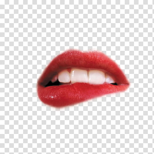 , woman biting her lip transparent background PNG clipart