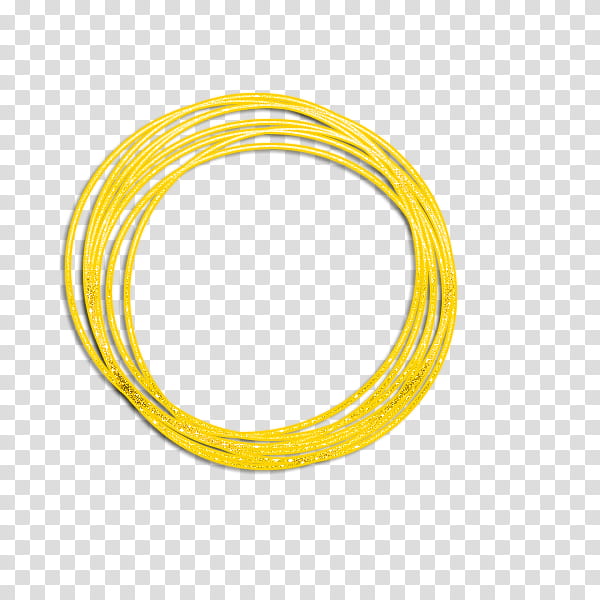 circulos, yellow elastic band transparent background PNG clipart