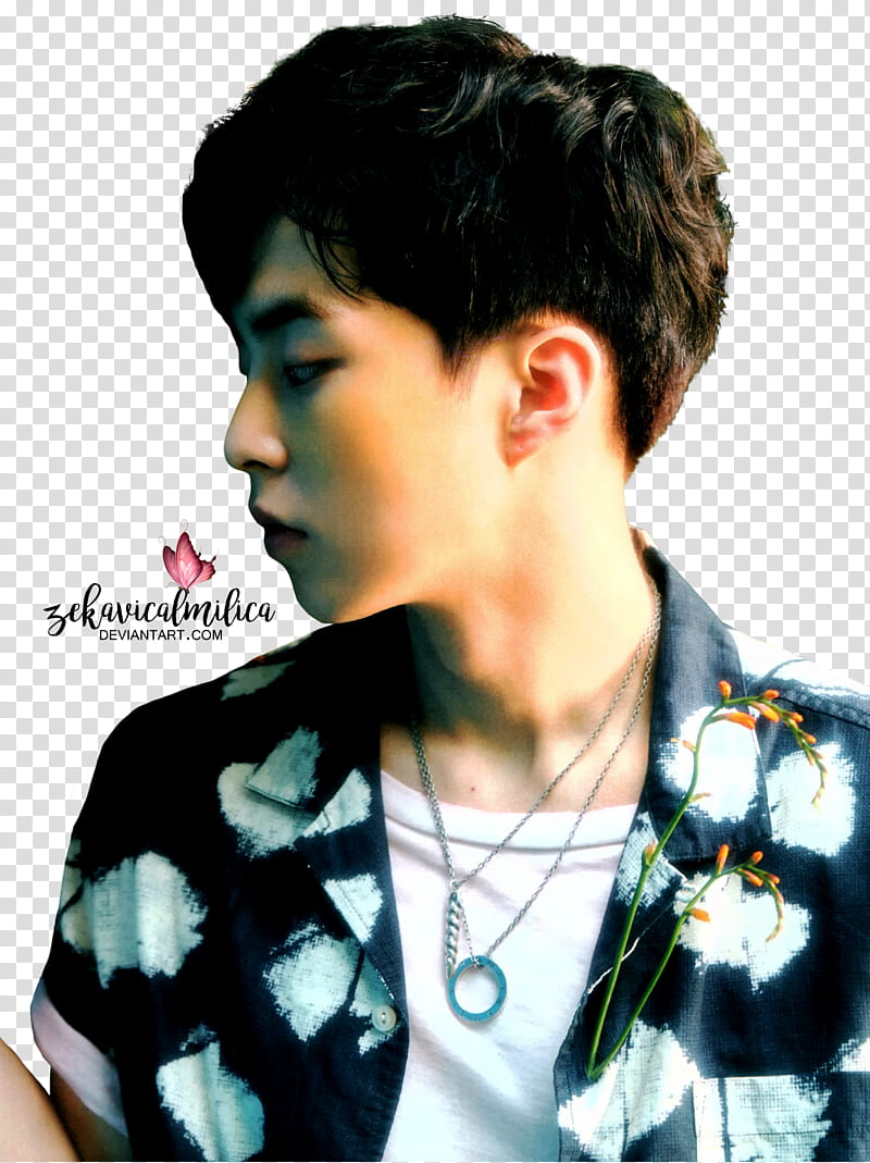 EXO Xiumin The War, EXO Xiu Min wearing black and white floral button-up collared shirt and white shirt transparent background PNG clipart