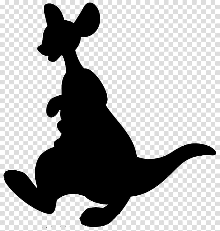 Kangaroo, Macropods, Dog, Pet, Silhouette, Paw, Macropodidae, Tail transparent background PNG clipart