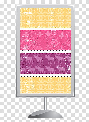 Signboards , yellow, pink, and purple cheval mirror transparent background PNG clipart