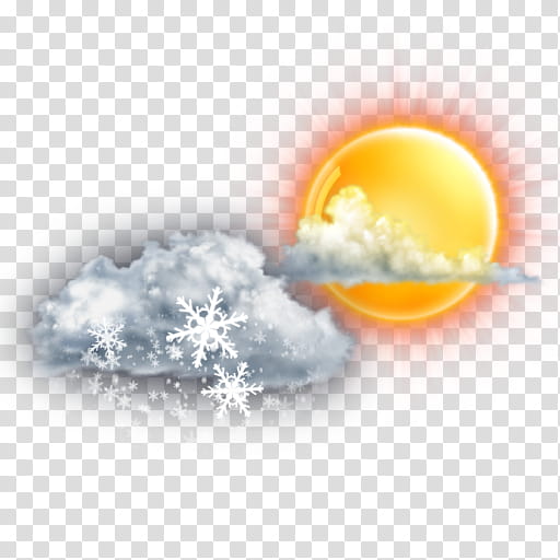 The REALLY BIG Weather Icon Collection, partly-cloudy-am-snow transparent background PNG clipart
