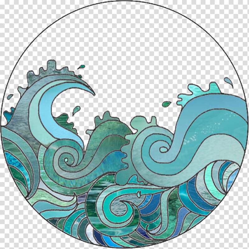 Drawing Heart, Great Wave Off Kanagawa, Wind Wave, Line Art, Aqua, Green, Turquoise, Teal transparent background PNG clipart