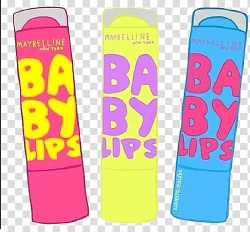 overlays, three pink, yellow, and blue lipsticks transparent background PNG clipart