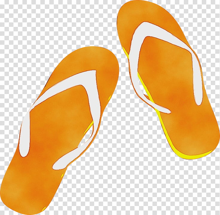 Watercolor, Paint, Wet Ink, Flipflops, Slipper, Shoe, Sandal, Footwear transparent background PNG clipart