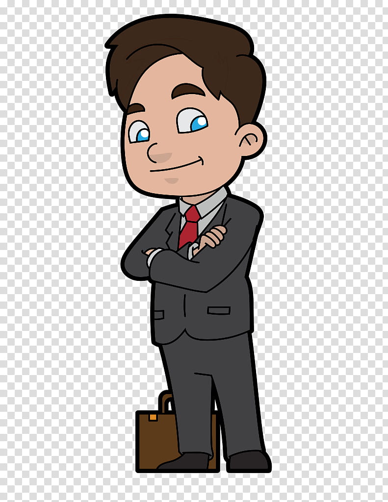 Person, Smirk, Businessperson, Cartoon, Smile, Human, Character, Professional transparent background PNG clipart