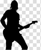 Music , silhouette of guitarist transparent background PNG clipart