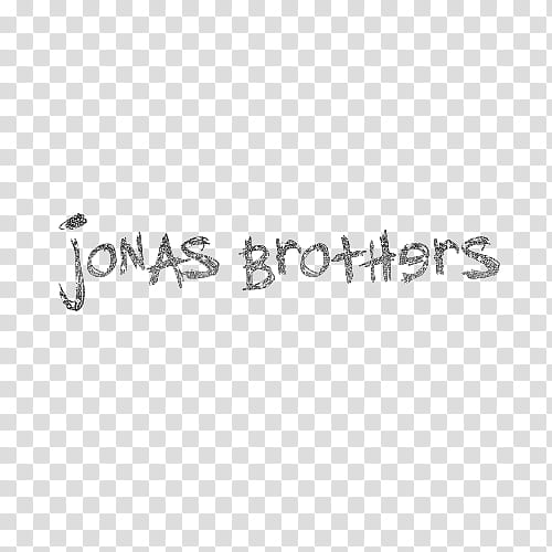 Jonas Brothers text transparent background PNG clipart