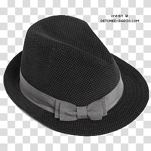 Fashion s, black fedora hat transparent background PNG clipart