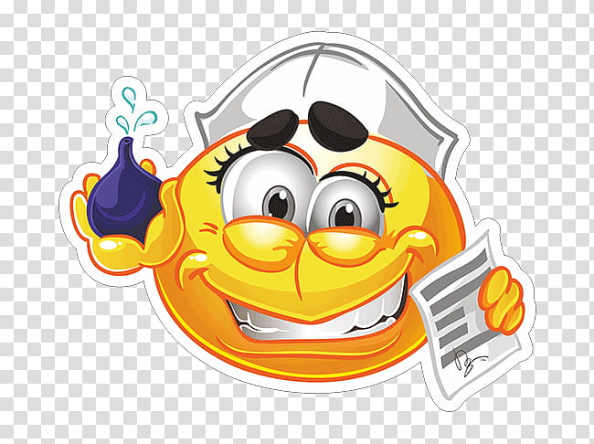 Emoji, Emoticon, Smiley, Nurses Cap, Yellow, Cartoon transparent background PNG clipart