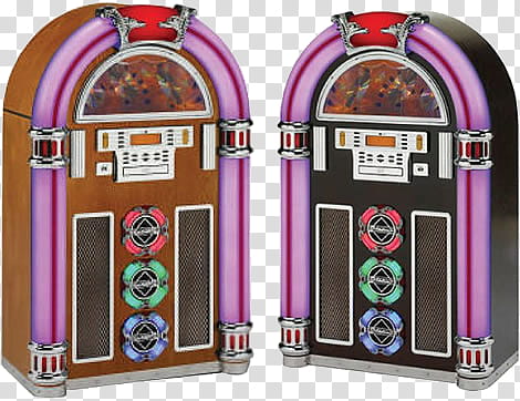 scan, two purple-and-gray jukeboxes transparent background PNG clipart
