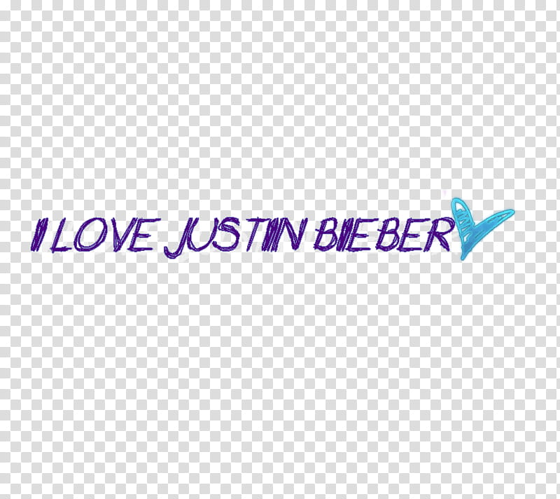 Texto i love justin bieber transparent background PNG clipart