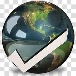 Delta s, earth with white check \ transparent background PNG clipart