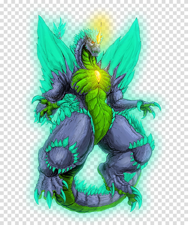 Return of Space Godzilla Recolor transparent background PNG clipart