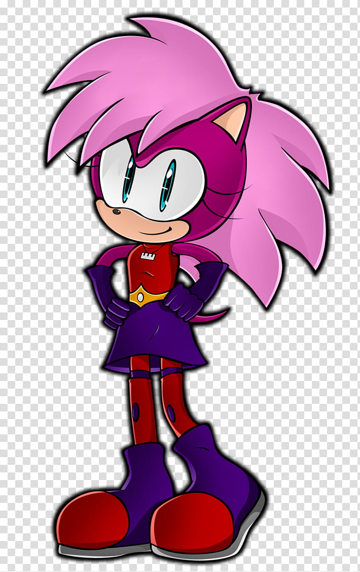 Sonia the Hedgehog, girl in blue and red dress Sonic hedgehog character ...