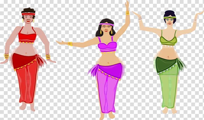 dance belly dance entertainment performing arts dancer, Watercolor, Paint, Wet Ink, Event, Costume, Costume Design, Active Pants transparent background PNG clipart