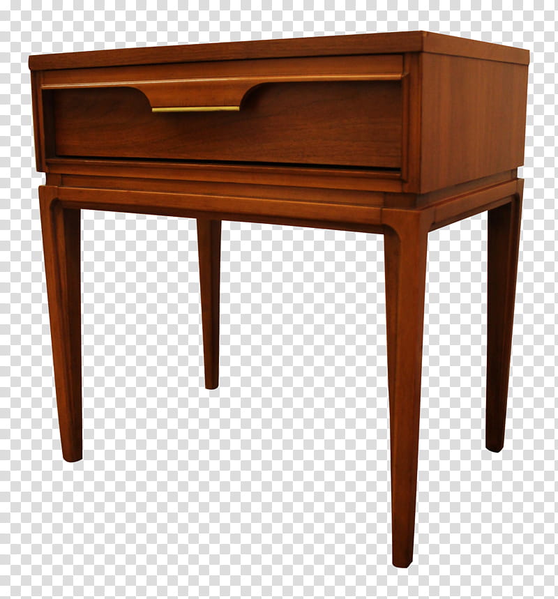 Modern, Bedside Tables, Danish Modern, Midcentury Modern, Desk, Wood Stain, Walnut, Sales transparent background PNG clipart