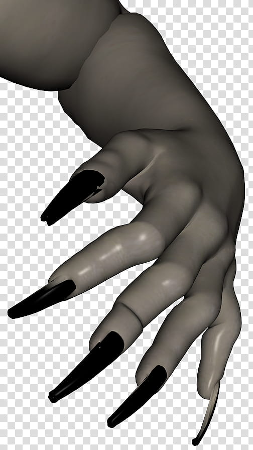 monster hand , gray claw character transparent background PNG clipart