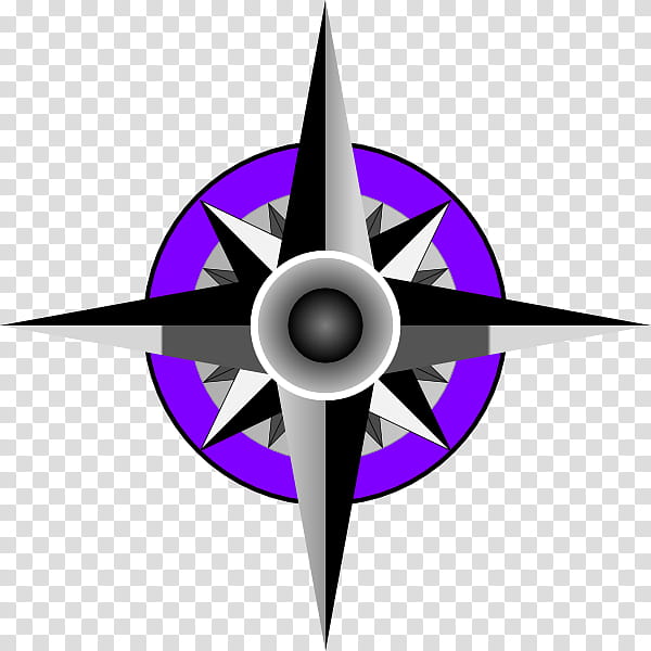 Compass Rose Drawing, Wind, Purple, Shuriken, Symbol transparent background PNG clipart