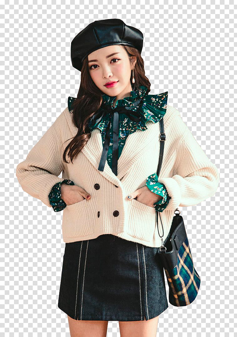 KIM JIN HEE, woman wearing beige double-breasted coat transparent background PNG clipart