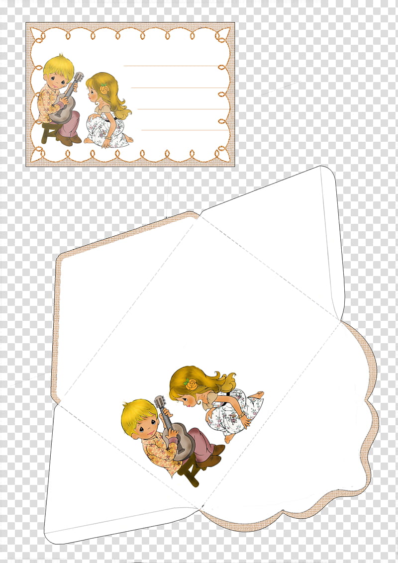 cards for children, two Precious Moments card transparent background PNG clipart