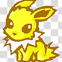 .Jolteon adoptable., Pokemon Eevee illustration transparent background PNG clipart